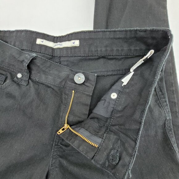 Grane Jeans Women's 11 Black Low Rise Straight Skinny Leg Stretch Cotton Denim - Picture 11 of 15